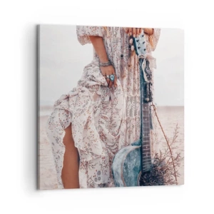 Obraz na plátně - Květinové děti na cestě - 60x60 cm