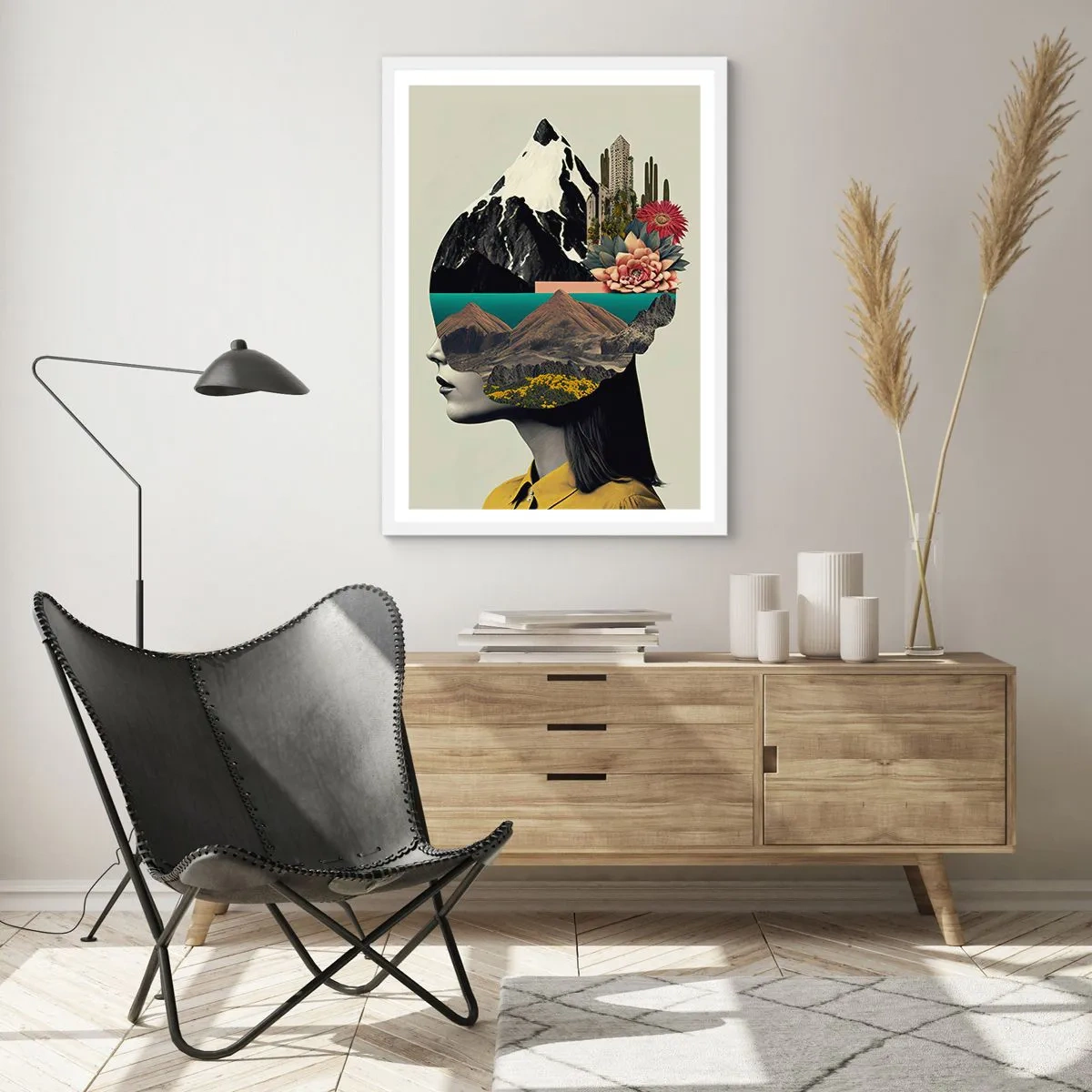 Plakát v bílém rámu - Žena – vždy tajemství - 61x91 cm