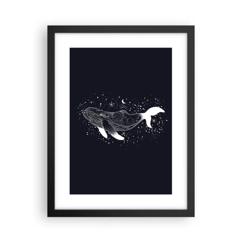 Plakát v černém rámu - V oceánu vesmíru - 30x40 cm