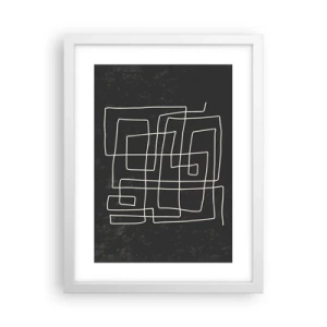 Plakát v bílém rámu - Není to tak jednoduché - 30x40 cm