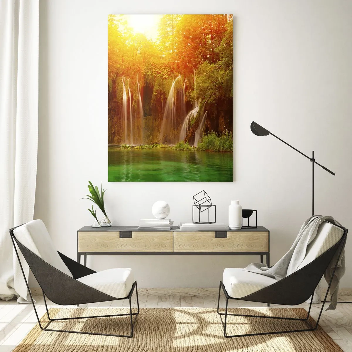 Obraz na skle - Na sluncí a ve stínu - 50x70 cm