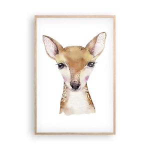 Plakát v rámu světlý dub - Povaha nevinnosti - 61x91 cm