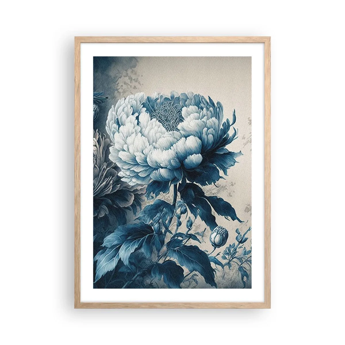 Plakát v rámu světlý dub - Shodný pár - 50x70 cm