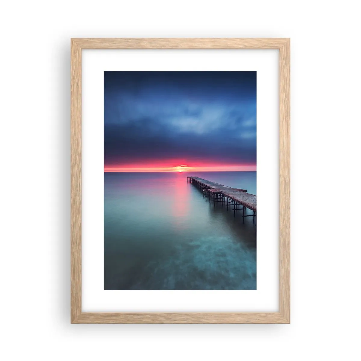 Plakát v rámu světlý dub - Mezi nebem a zemí - 30x40 cm