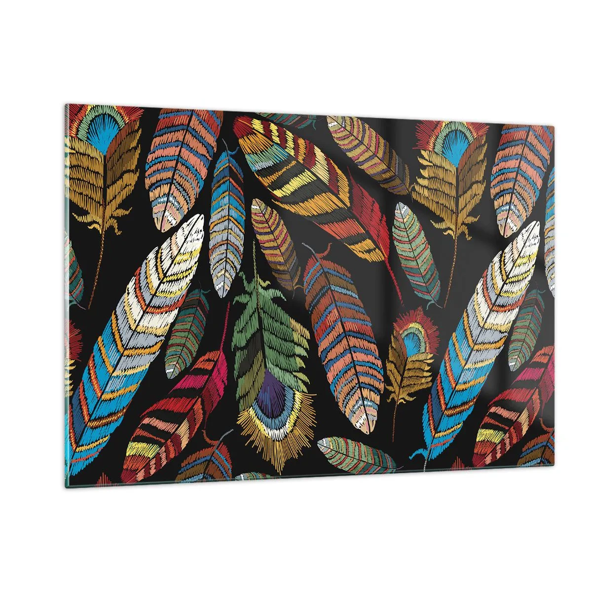 Obraz na skle - Ptačí karneval - 120x80 cm