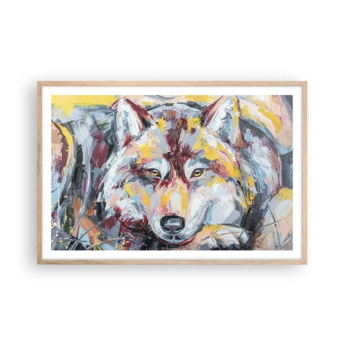 Plakát v rámu světlý dub - Klid mezi blízkými - 91x61 cm