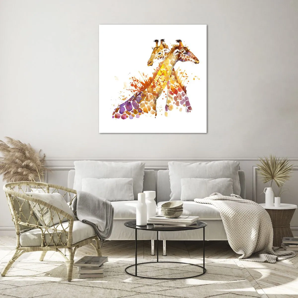 Obraz na skle - Je to přátelství nebo je to láska? - 70x70 cm