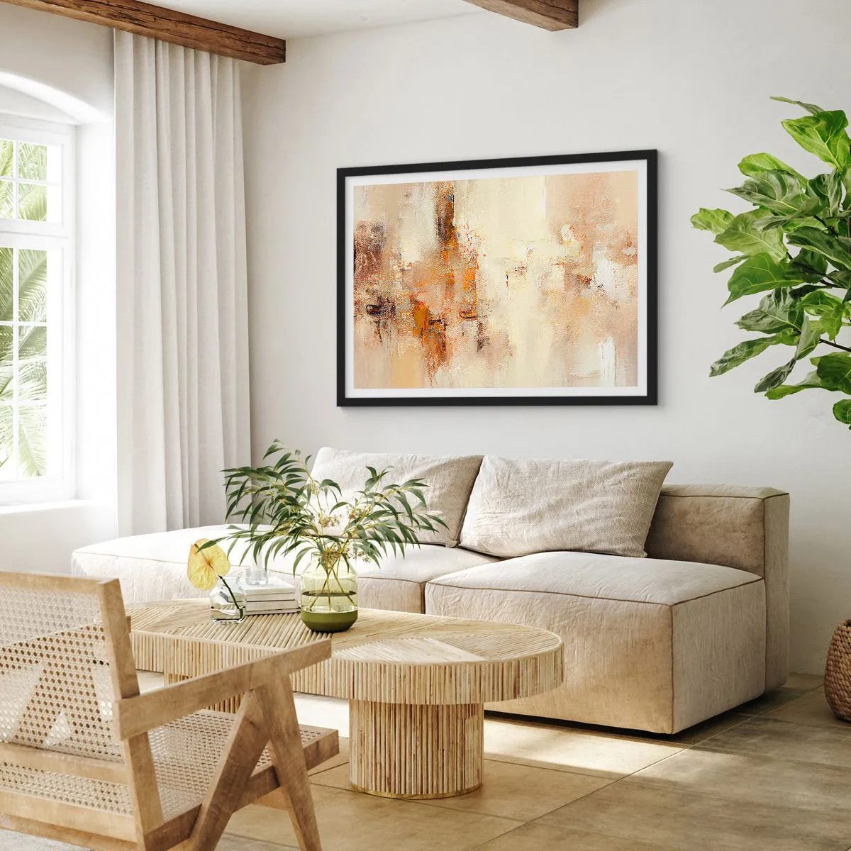 Plakát v černém rámu - Duše jantaru - 70x50 cm