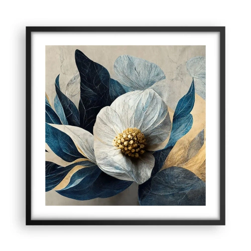 Plakát v černém rámu - Zlaté srdce - 50x50 cm