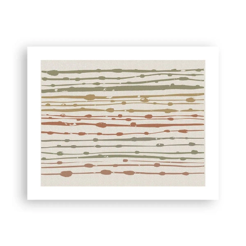 Plakát - Hudební záznam barev - 50x40 cm