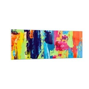 Obraz na skle - Život je krásný! - 140x50 cm