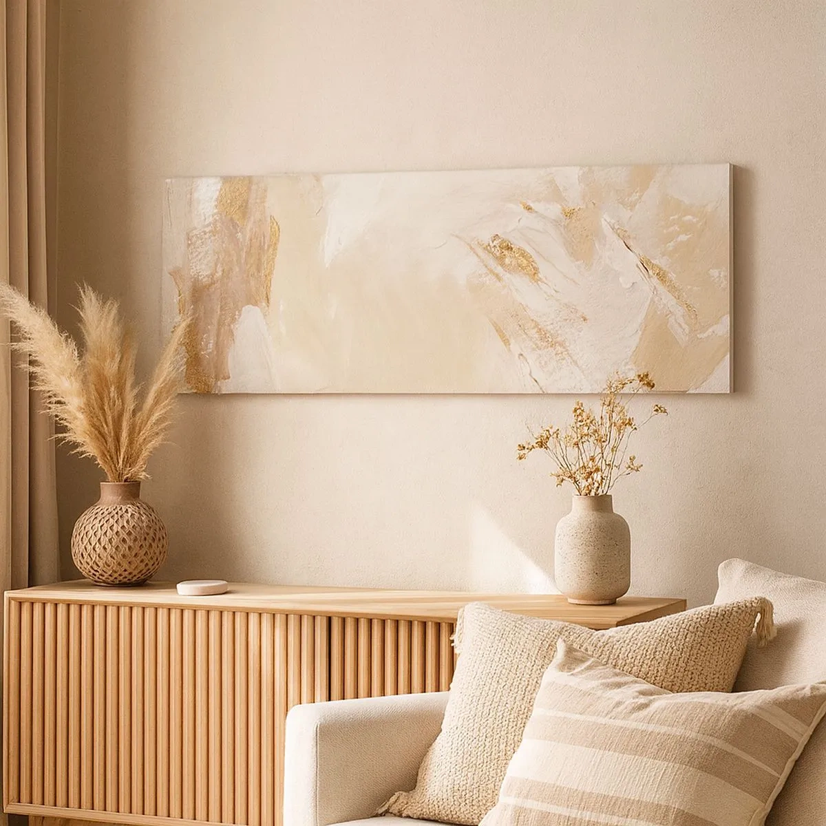 Obraz na plátně - Pastelová kompozice - 100x40 cm