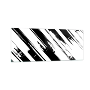 Obraz na skle - Intenzivní a dynamická kompozice - 100x40 cm