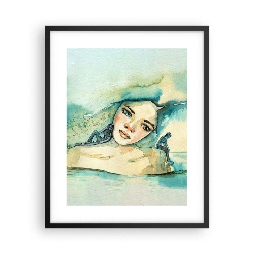 Plakát v černém rámu - Am I blue? - 40x50 cm
