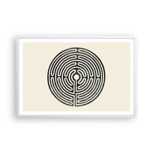 Plakát v bílém rámu - Tajemný řád - 91x61 cm