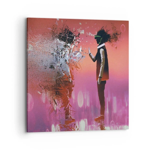 Obraz na plátně - Lze nahlédnut do sebe? - 70x70 cm