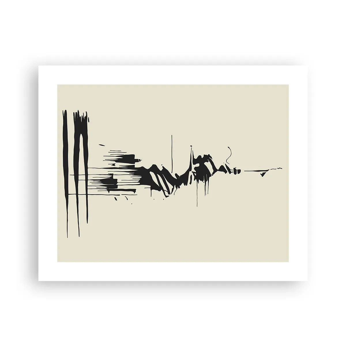 Plakát - Spěšná abstrakce - 50x40 cm