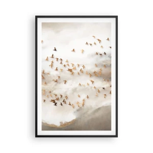 Plakát v černém rámu - Je čas… - 61x91 cm