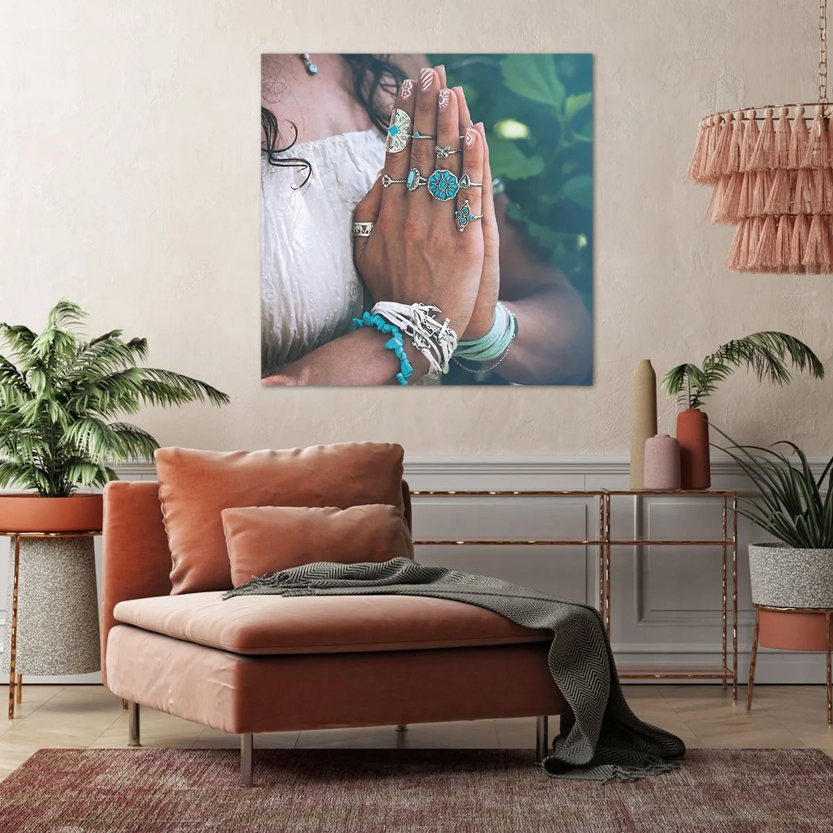 Obraz na plátně - Vítejte v centru bytí - 60x60 cm