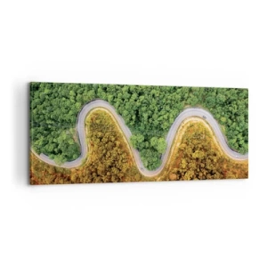 Obraz na plátně - Hranice a průlomy - 100x40 cm