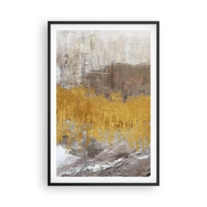 Plakát v černém rámu - Zlatistý závan - 61x91 cm