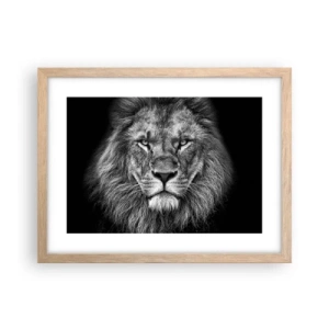 Plakát v rámu světlý dub - V korunovačním oděvu - 40x30 cm