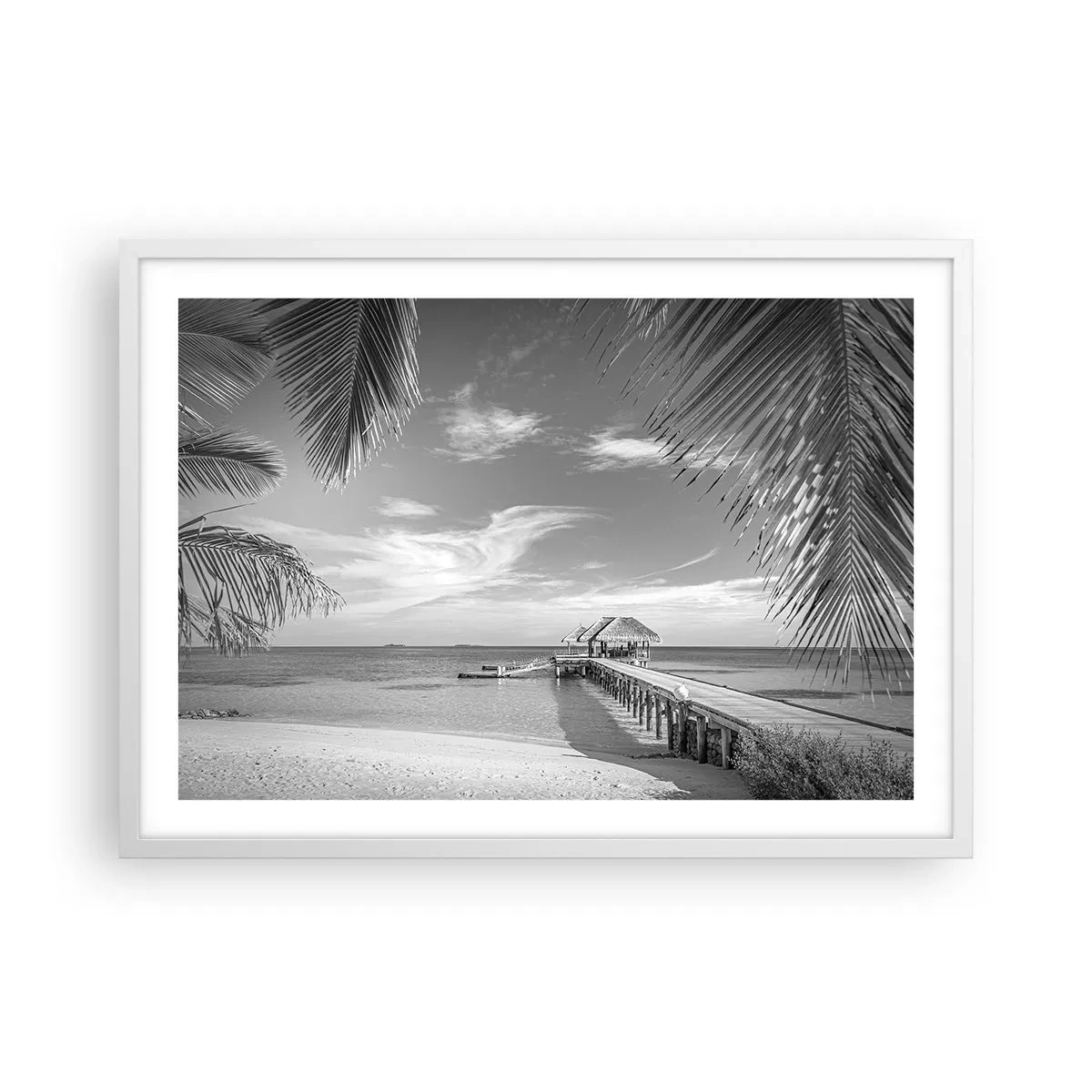 Plakát v bílém rámu - Vzpomínka nebo sen? - 70x50 cm