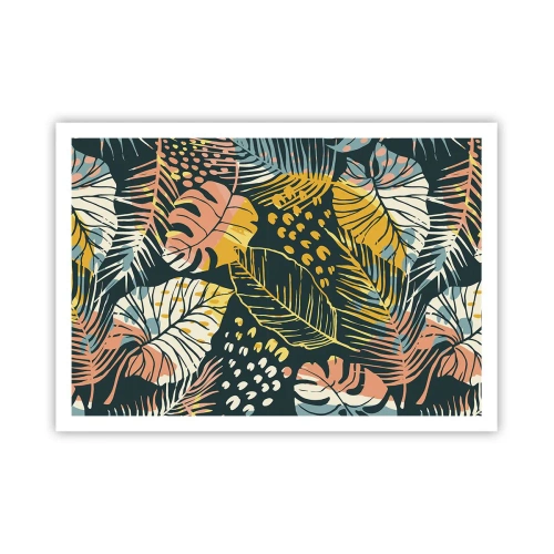 Plakát - Listová fantazie - 100x70 cm