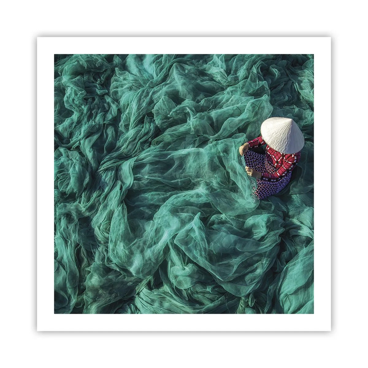 Plakát - V moři sítí - 60x60 cm