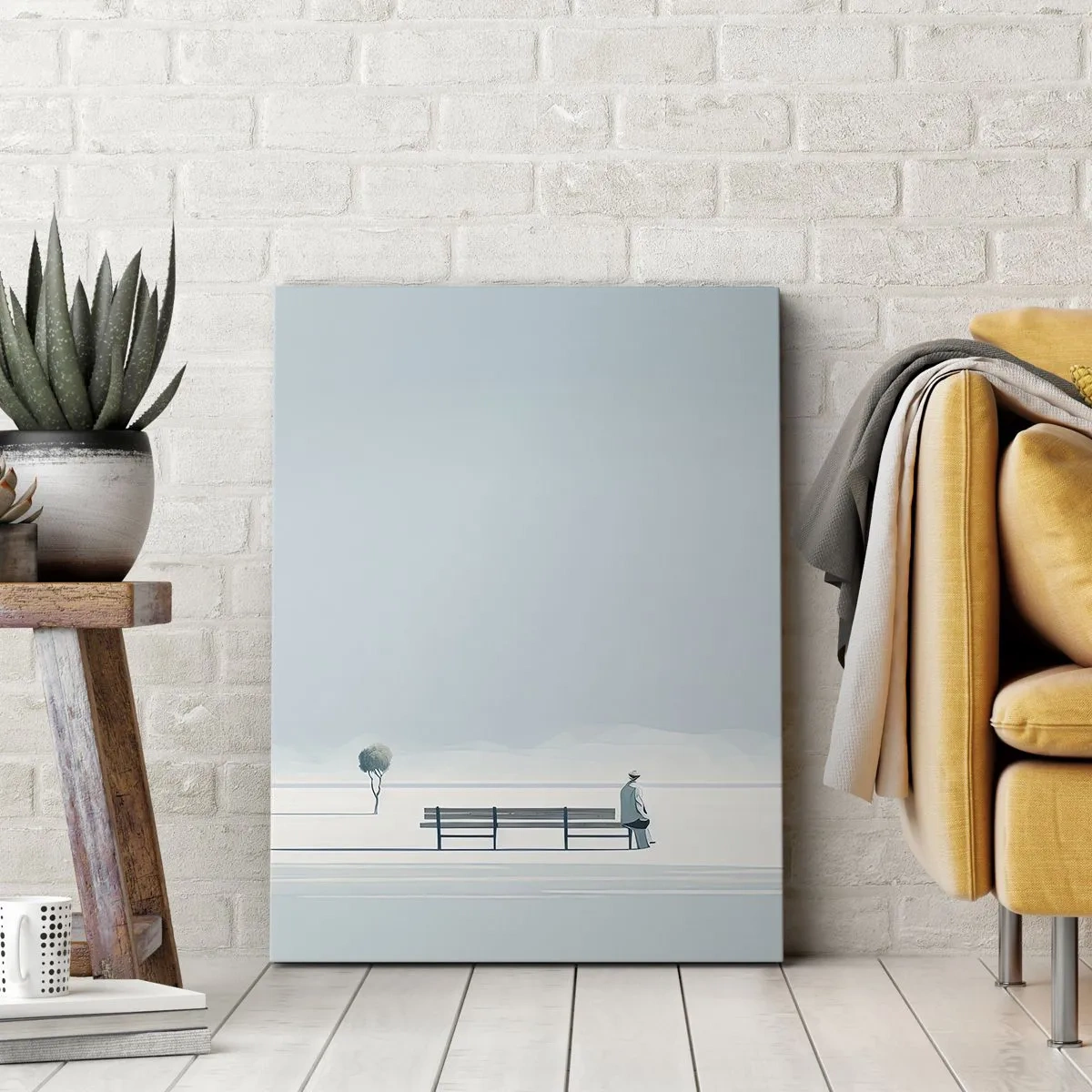 Obraz na plátně - Ano, čekám. - 65x120 cm