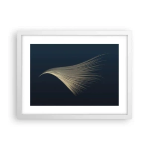 Plakát v bílém rámu - Jako andělské vlasy - 40x30 cm