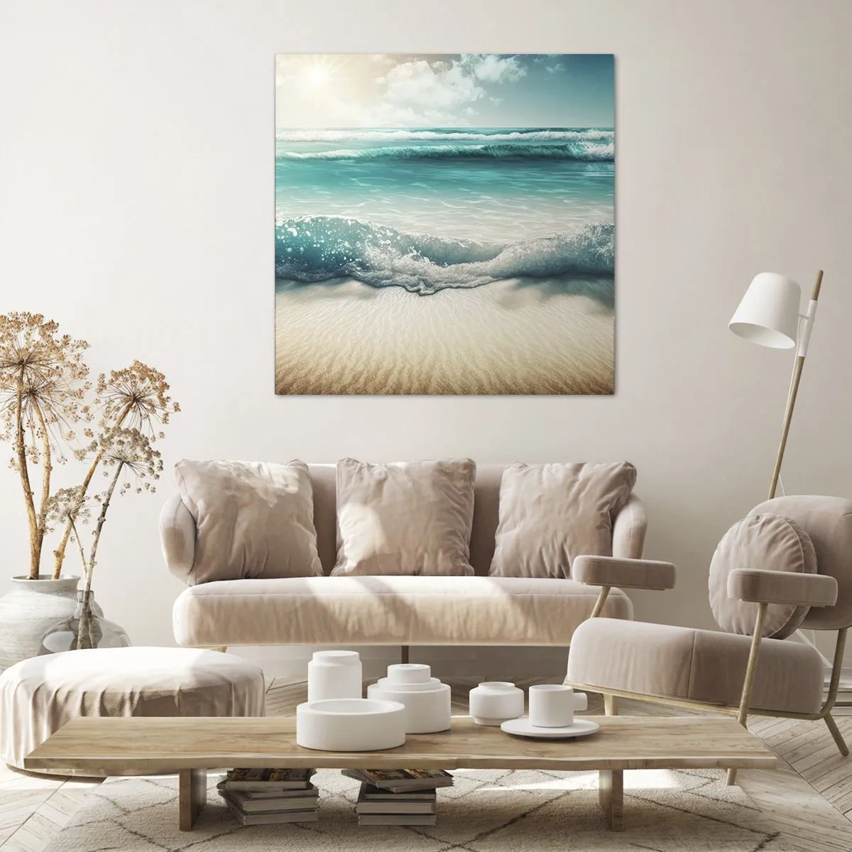 Obraz na plátně - Klid oceánu - 40x40 cm