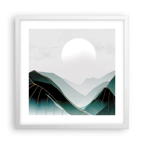 Plakát v bílém rámu - V plném majestátu - 40x40 cm