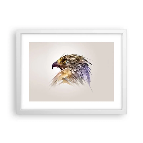 Plakát v bílém rámu - Portrét bojovníka - 40x30 cm