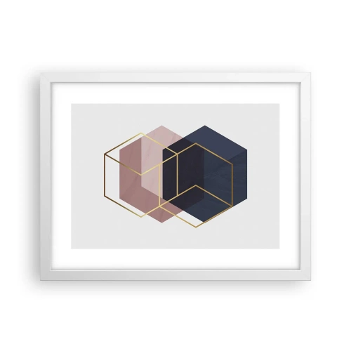 Plakát v bílém rámu - Síla jednoduchosti - 40x30 cm