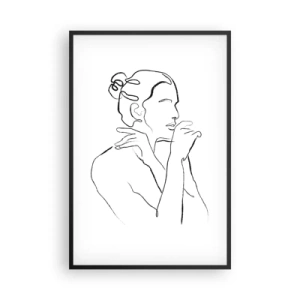Plakát v černém rámu - Akt: smyslné tajemství - 61x91 cm