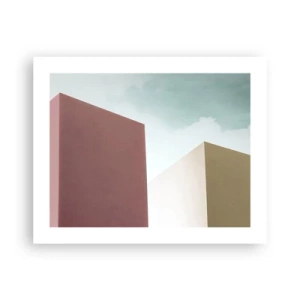 Plakát - Geometrie slunečného léta - 50x40 cm