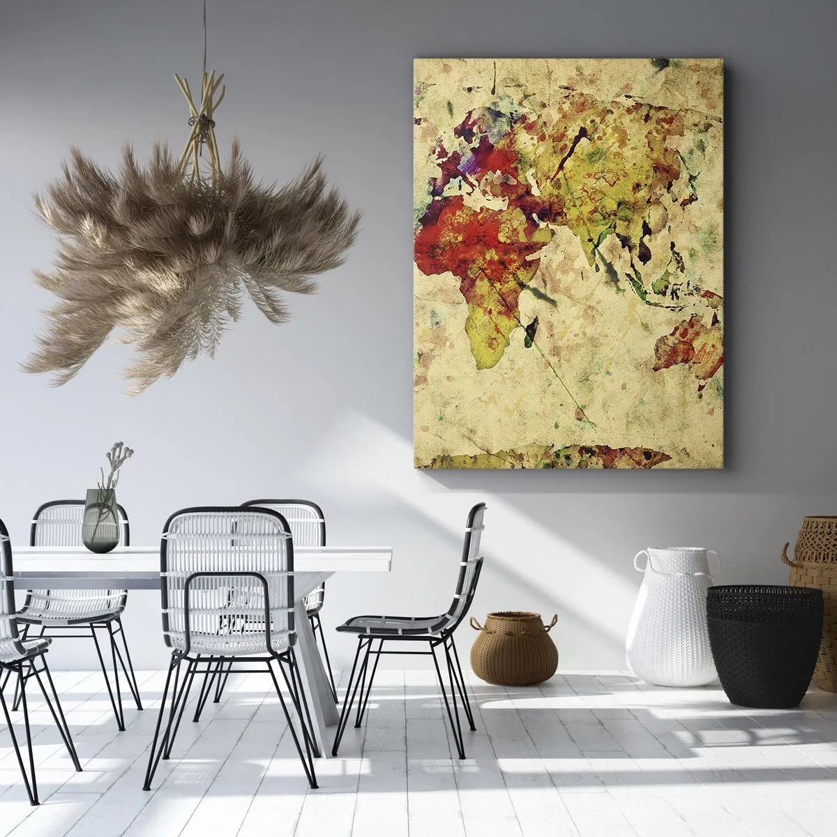 Obraz na plátně - Život je barevný jako papír mapy - 50x70 cm