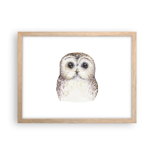 Plakát v rámu světlý dub - Podívej se mi do očí - 40x30 cm