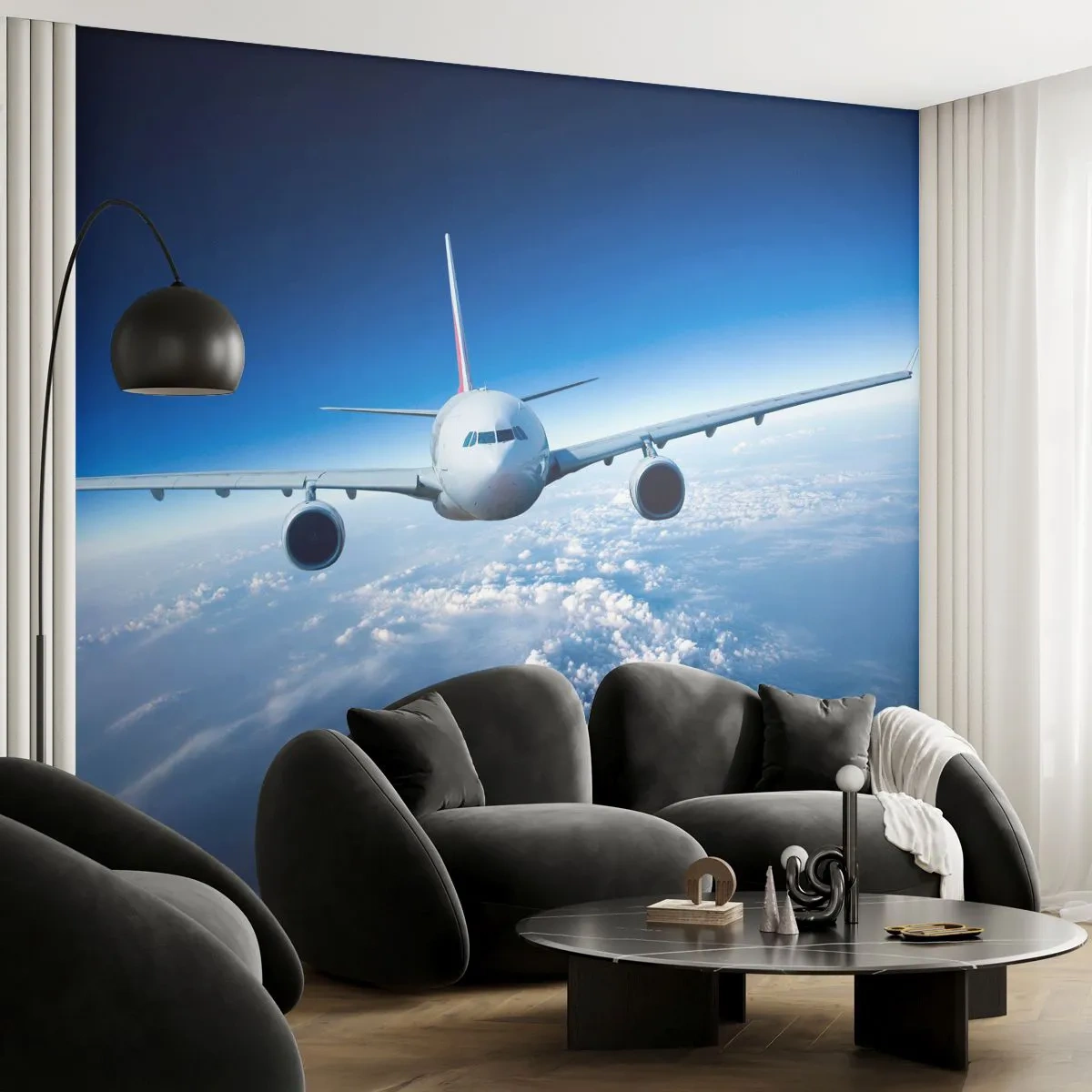 Fototapeta Samolepicí Deluxe Sticker - Letím protože chci - Letadlo, Letadlo, Výlet - 250x175 cm