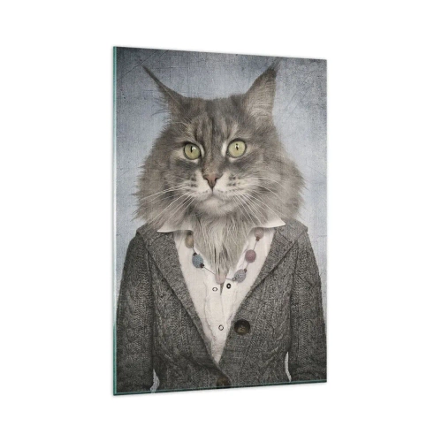 Obraz na skle - Kožichy znovu v módě - 80x120 cm