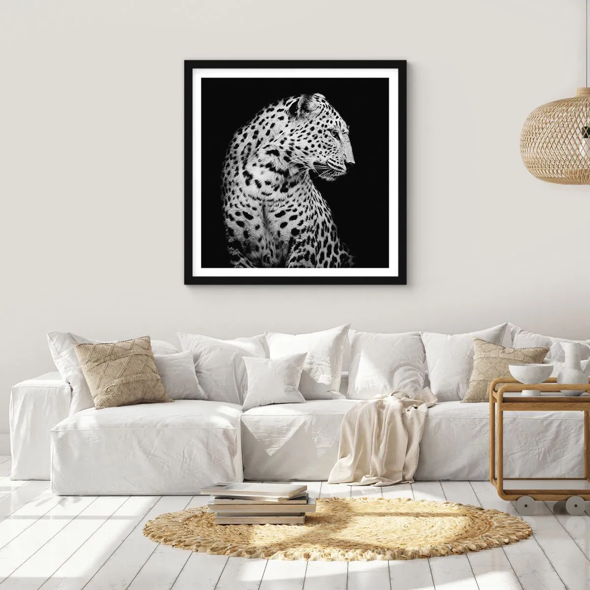 Plakát v černém rámu - Pravý profil perfektní! - 30x30 cm
