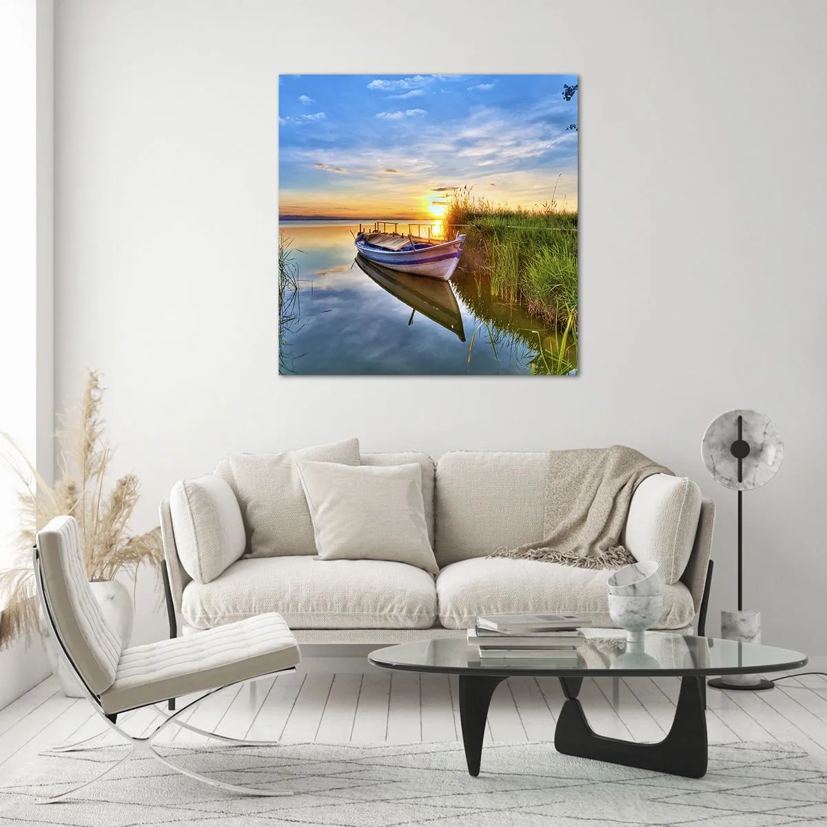 Obraz na skle - Zátoka splněných snů - 40x40 cm