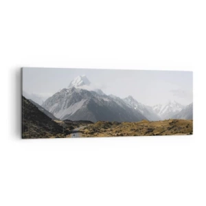 Obraz na plátně - Cesta do srdce hor - 140x50 cm