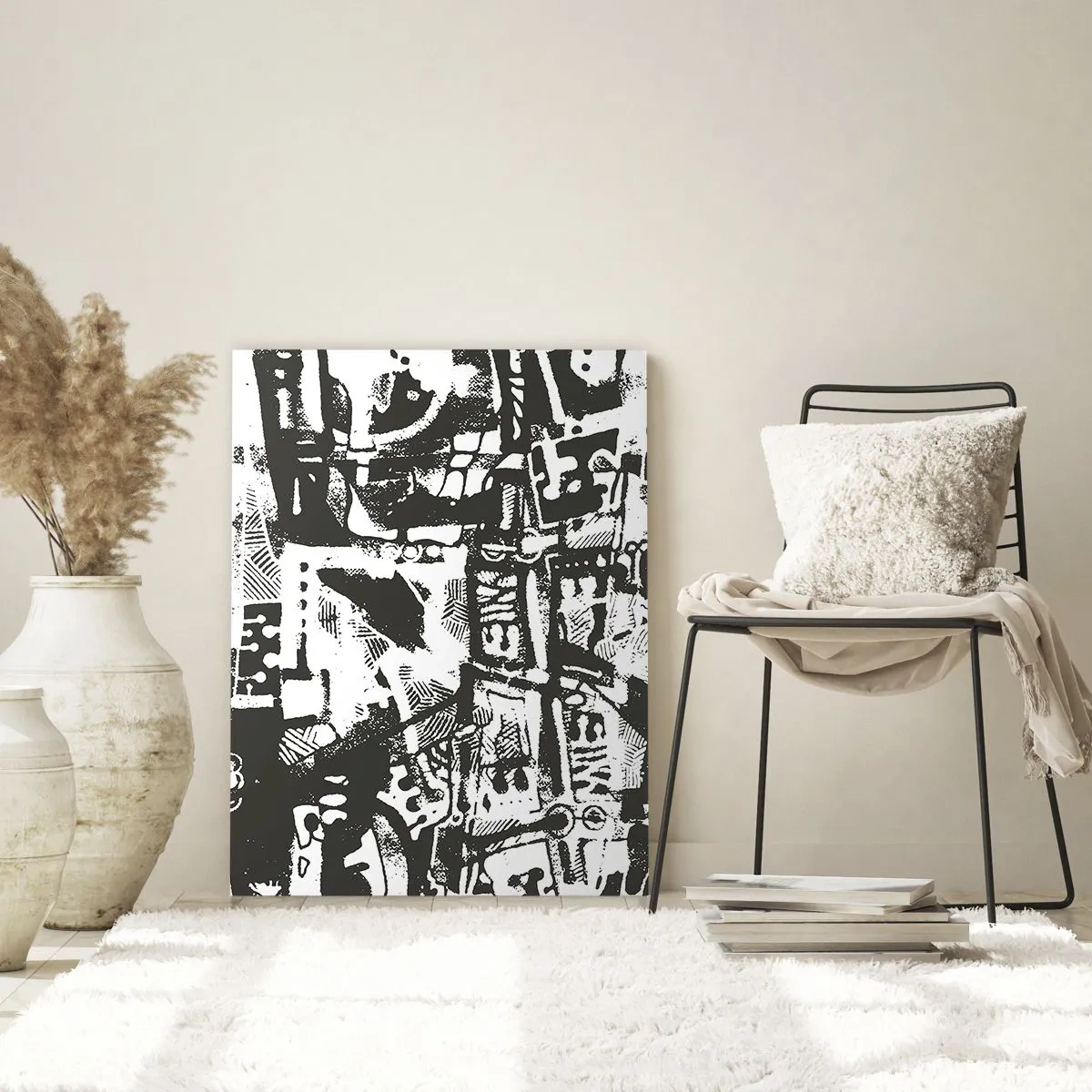 Obraz na skle - Pořádek nebo chaos? - 50x70 cm