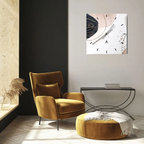Nástěnné hodiny - Vše plyne - 30x30 cm