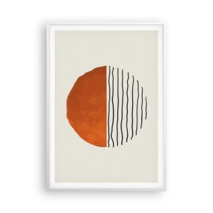 Plakát v bílém rámu - V japonské atmosféře - 70x100 cm