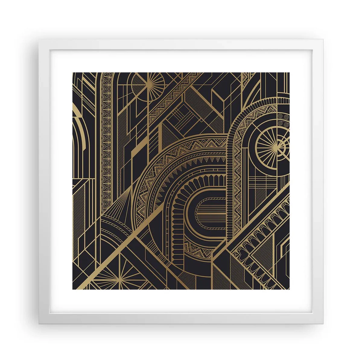 Plakát v bílém rámu - Koncepty, nápady, plány - 40x40 cm