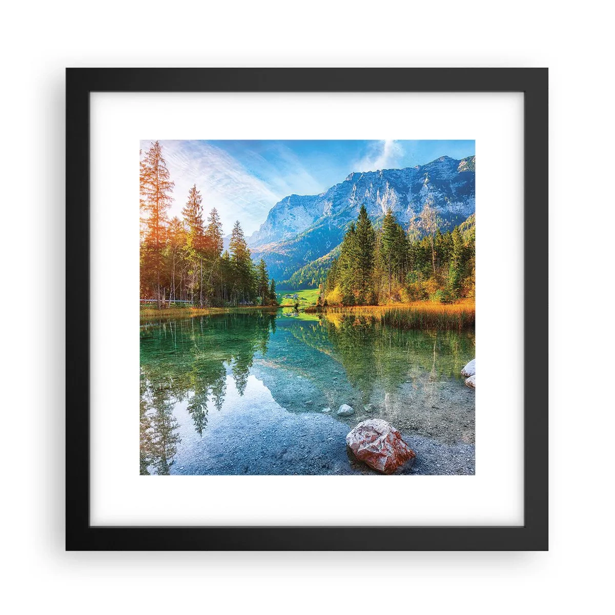 Plakát v černém rámu - Něžnost podzimu - 30x30 cm