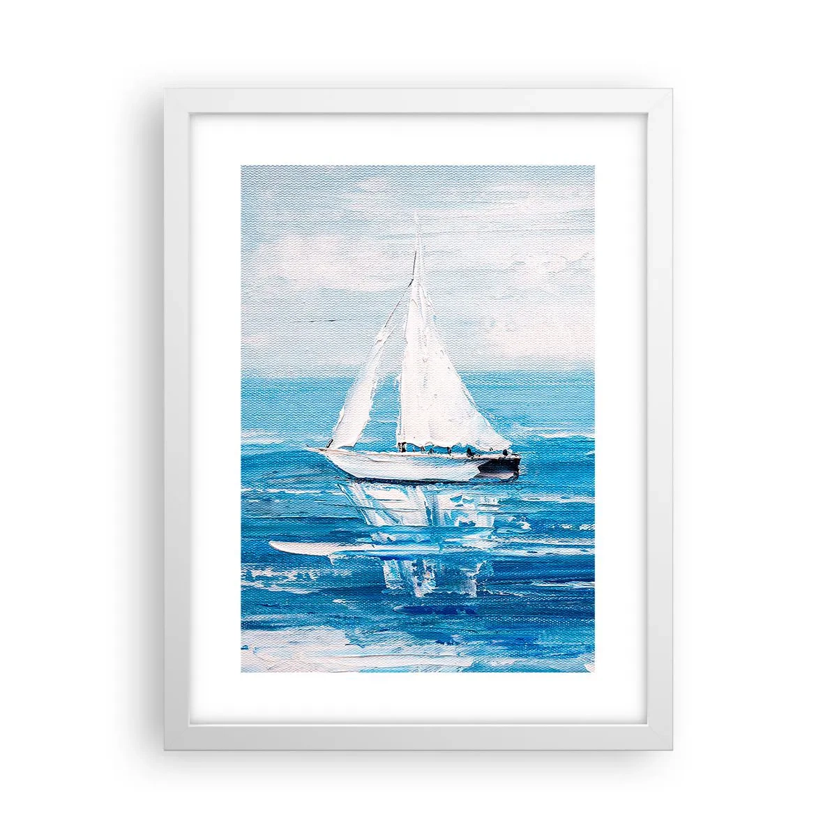 Plakát v bílém rámu - S přítelem po boku - 30x40 cm